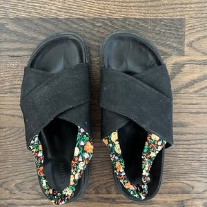 Ganni Mona Floral Sandal Size 38